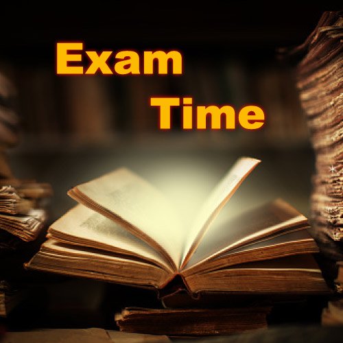 Exam Dp - open book yellow text color pic
