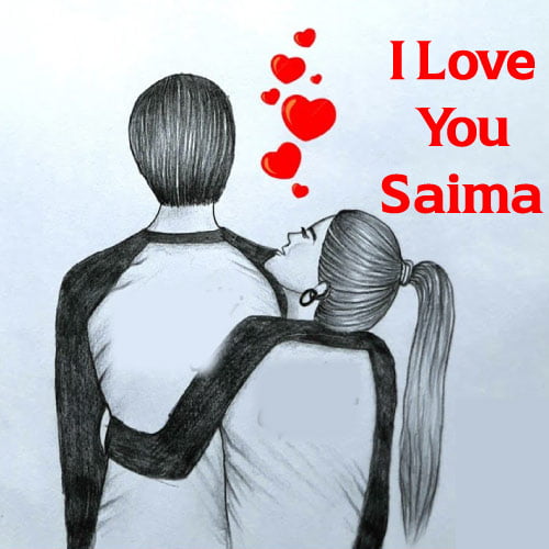 Saima Dp - pencil ddrawing