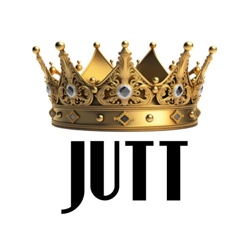 Jutt Dp - Beautiful white color background crown on jutt text pic