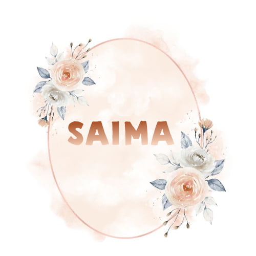 Saima Name Dp - pretty flower