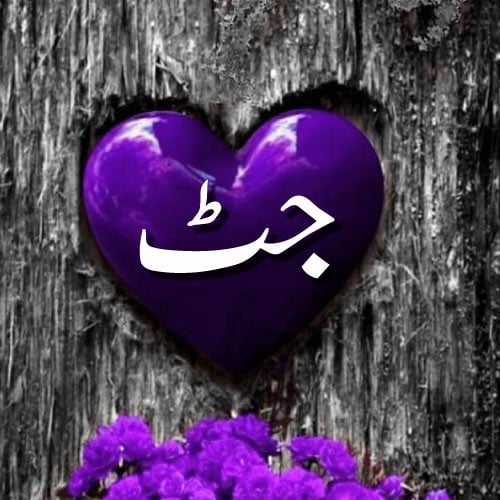 Jutt Dp - purple color heart photo