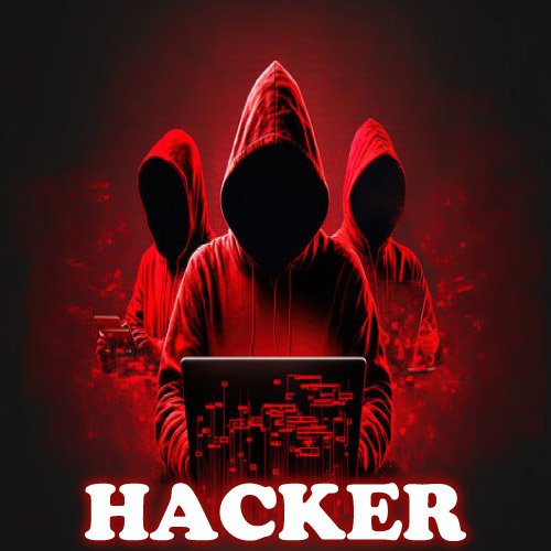 Hacker Dp - red black color background image