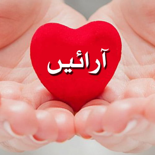 Arain Urdu dp - red heart in lady hand pic