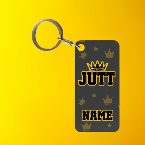 Jutt Dp - yellow color gradient background keychain pic