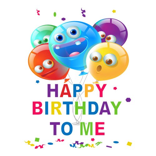 Happy Birthday To Me Dp - cartoon balloon 
