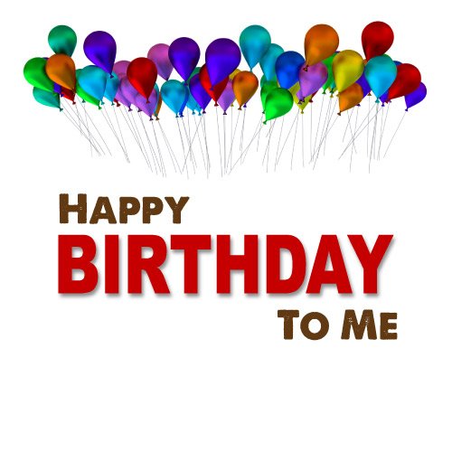 Happy Birthday To Me Dp- many colors balloon