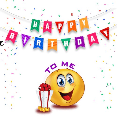 Happy Birthday To Me Dp - smile emoji pic 