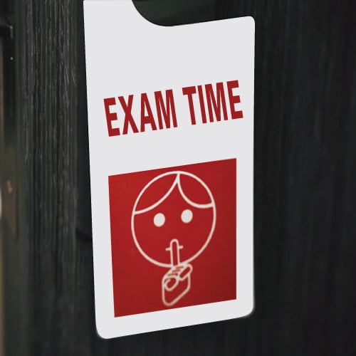 Exam Dp - red color text photo