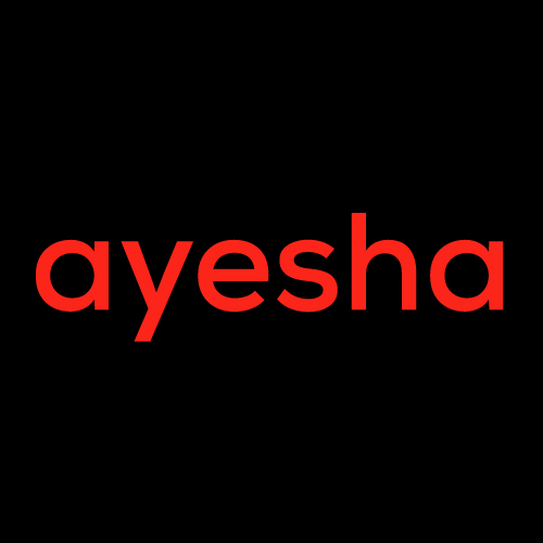 Ayesha Name Dp - red text photo
