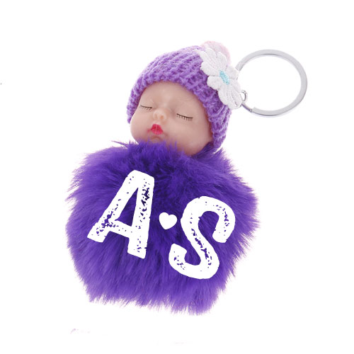 A S DP - baby keychain