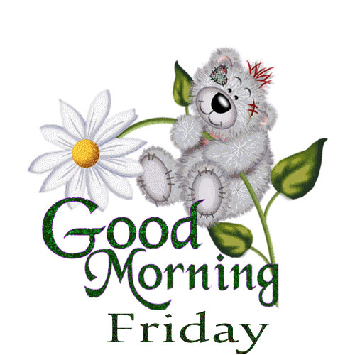Good Morning Friday Images - bear hanging flower