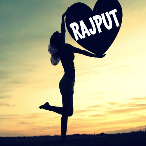 Rajput Dp - beautiful lady hand heart white color text photo