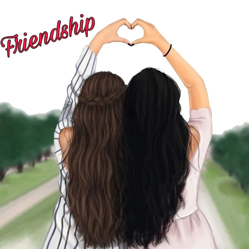 Friendship Forever Dp - beautiful two girls hand heart pic