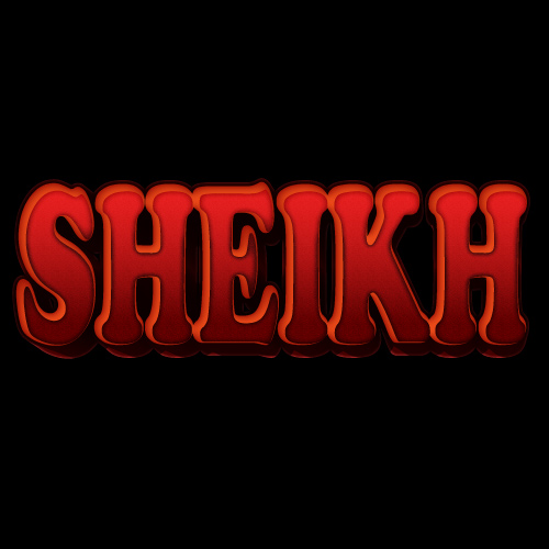 Sheikh Dp - black background nice text color photo