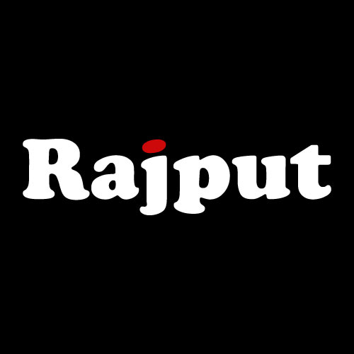 Rajput Dp - black background white red text pic