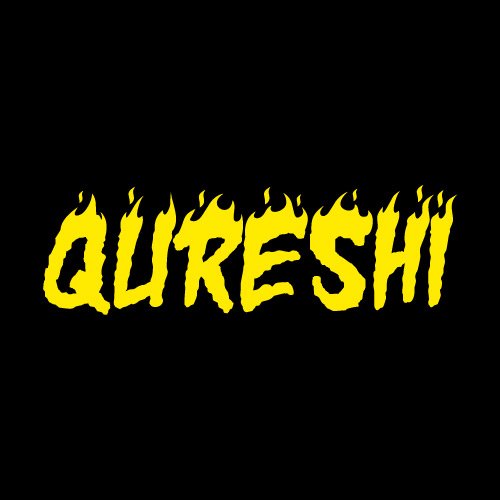 Qureshi Cast Dp - black background yellow color text photo
