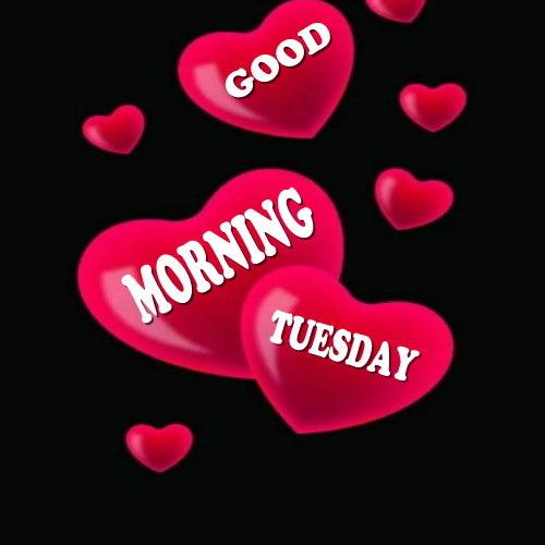 Good Morning Tuesday Images - 3d pink heart