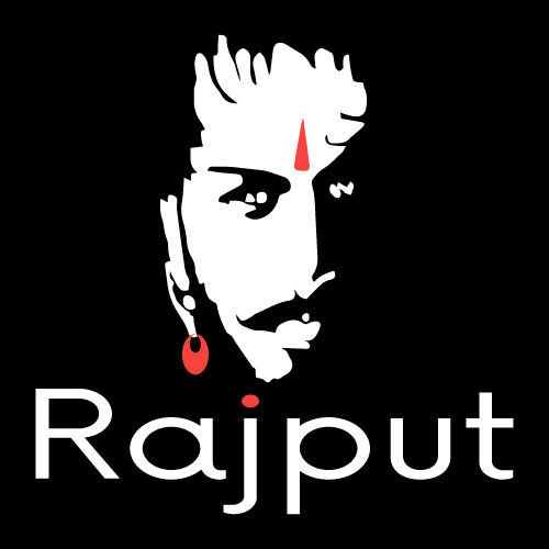 Rajput Dp - black color background white color boy face vector pic