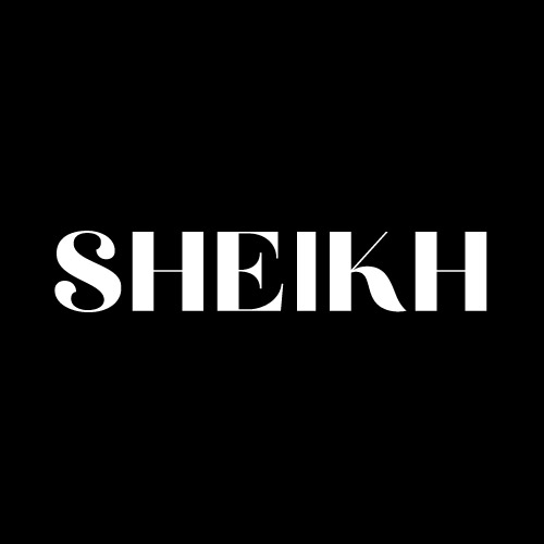 Sheikh Dp - black color background white color font pic