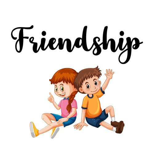 Friendship Dp For Whatsapp - black color text girl boy pic 