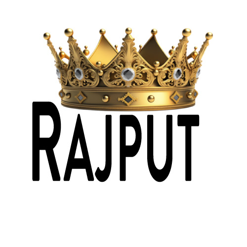 Rajput Dp - Crown on beautiful color black rajput text