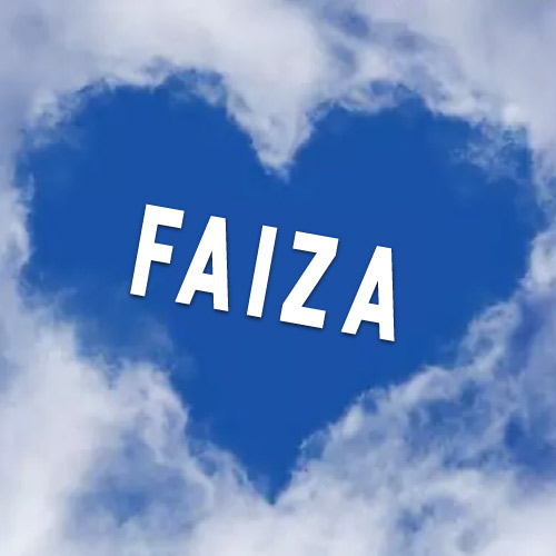 Faiza Name Dp - could heart