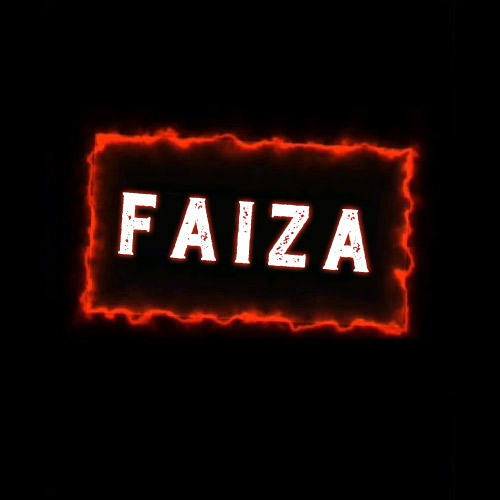 Faiza Name Dp - red outline box