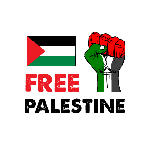 Free Palestine Dp - girl with banner