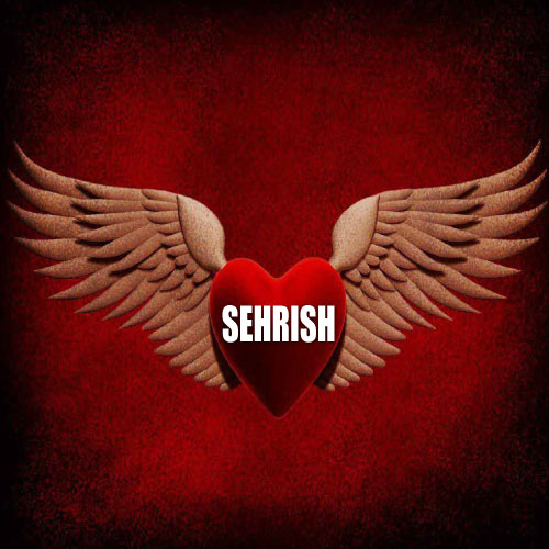 Sehrish name dp - flying heart
