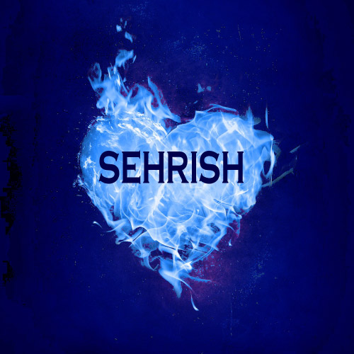Sehrish name dp - glowing heart 