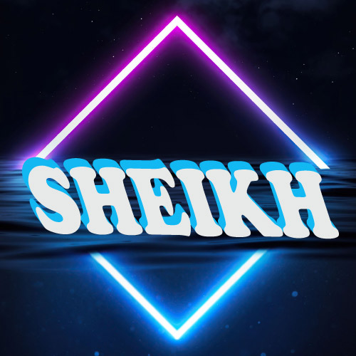 Sheikh Dp - glowing outline background photo