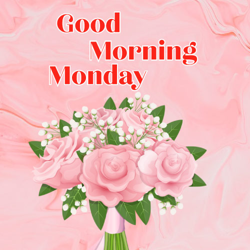 Good Morning Monday Images - good look light pink color background photo