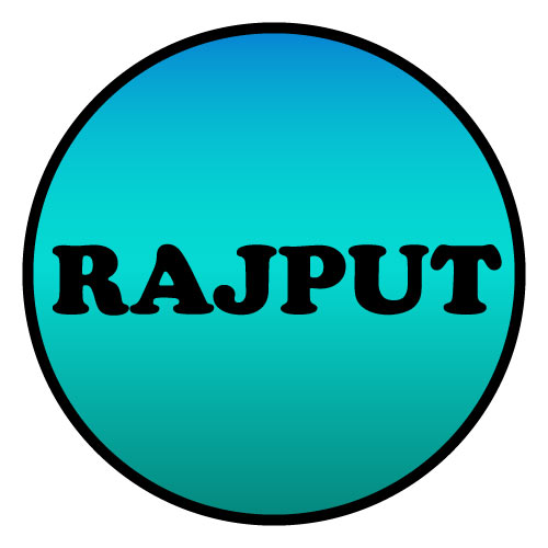 Rajput Dp - gradient color circle black color text pic