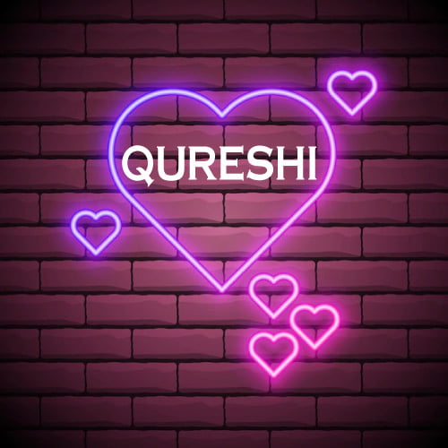 Qureshi Dp - gradient outline heart on wall photo