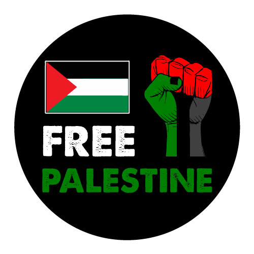 Palestine Dp - hand with black circle