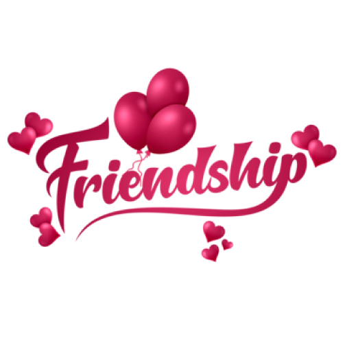 Friendship Forever Dp - heart balloon gradient color photo
