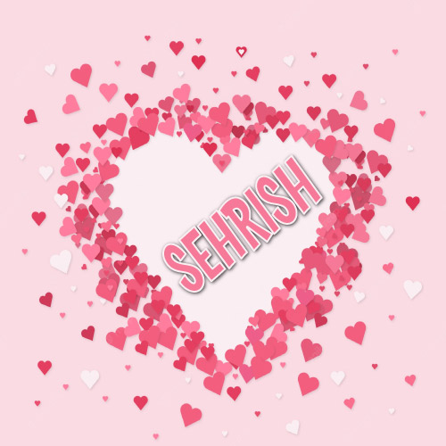 Sehrish name dp - hearts pic