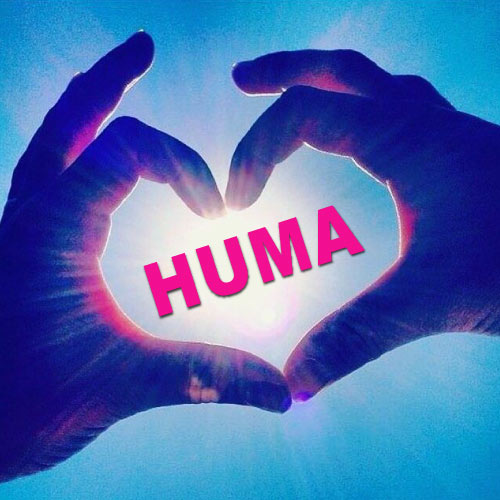 Huma Name DP - hand heart