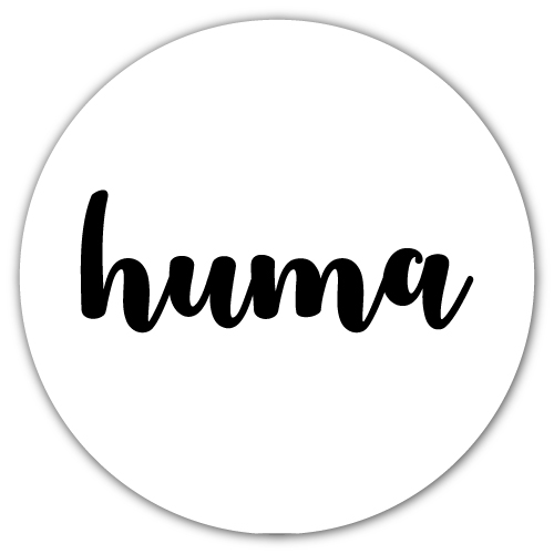 Huma Name DP - white circle