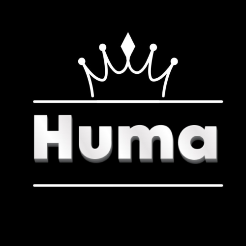 Huma Name DP - white outline crown