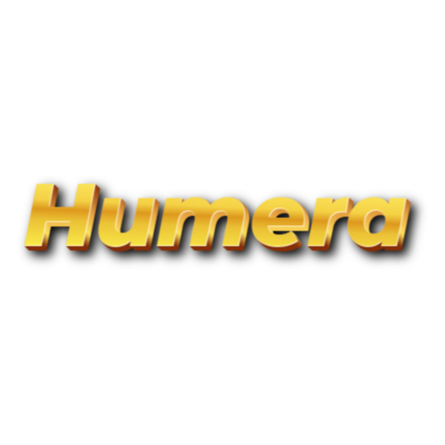 Humera Name Dp - golden 3d text