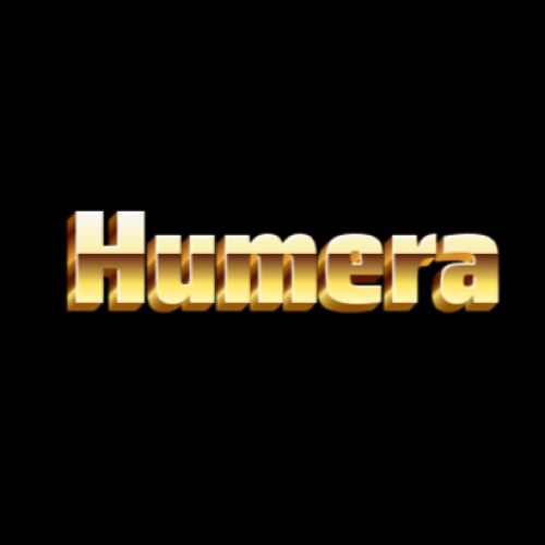 Humera Name Dp - gradient 3d font 