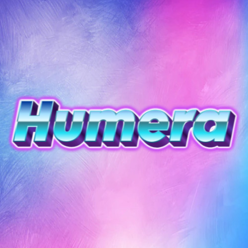 Humera Name Dp - nice background 3d font