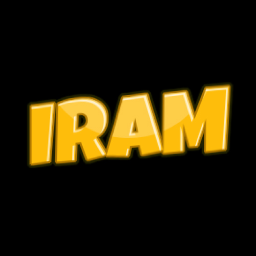Iram Name DP - golden font 3d