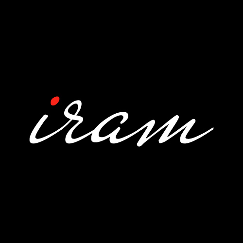 Iram Name DP - red white font