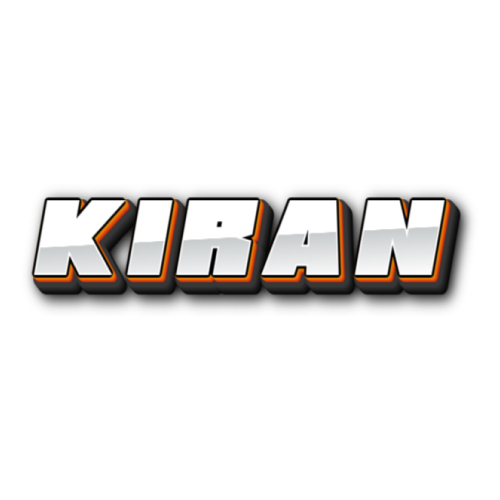 Kiran Name pic - 3d text 