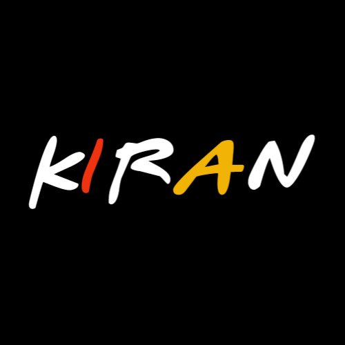 Kiran latest font - red white yellow text