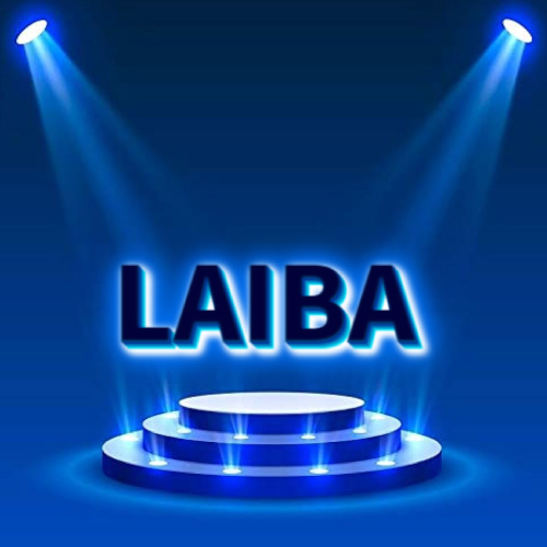 Laiba Name - glowing text