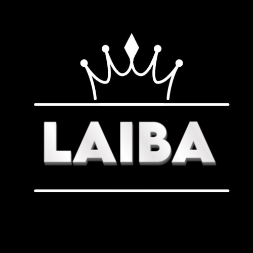 Laiba Name Dp - outline crown 3d text