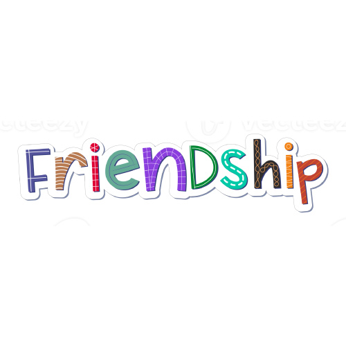 Friendship Forever Dp - many colors friendship text photo